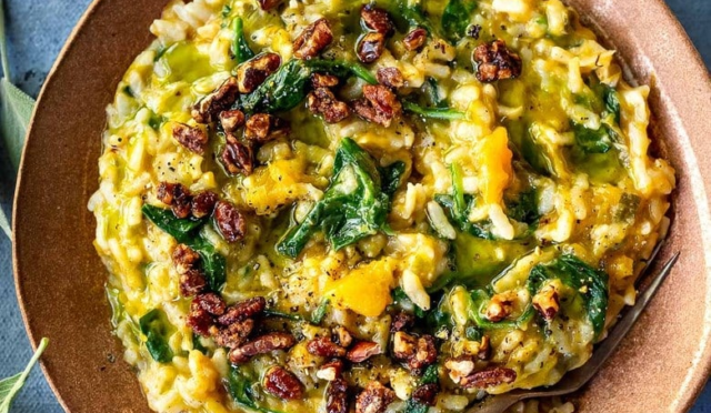 Butternut Risotto with Leeks