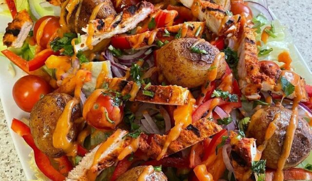 Spicy Chicken & Roast Potato Salad