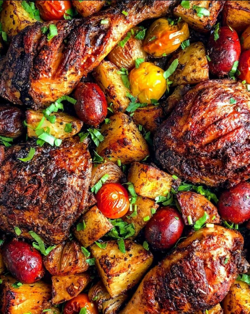 Chicken And Chorizo Traybake