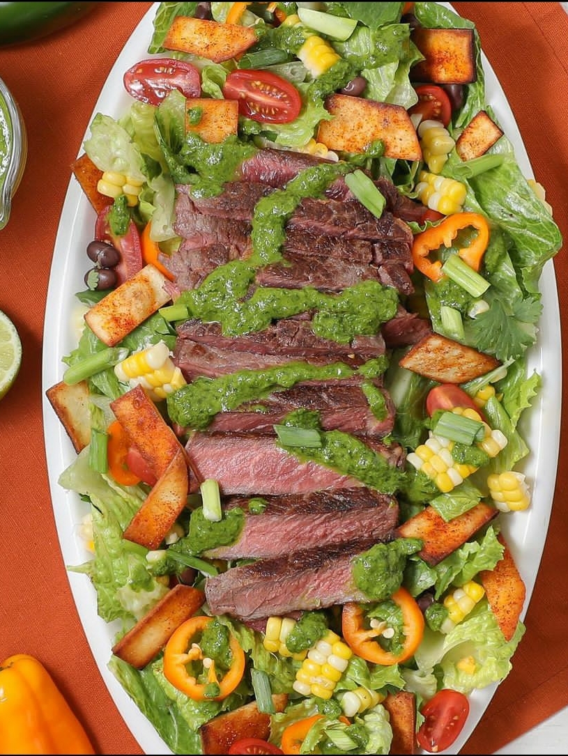 Seared Steak Taco Salad