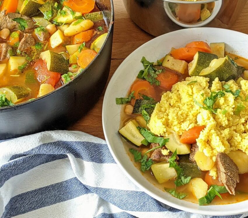 Tunisian Couscous with Lamb and Vegetables