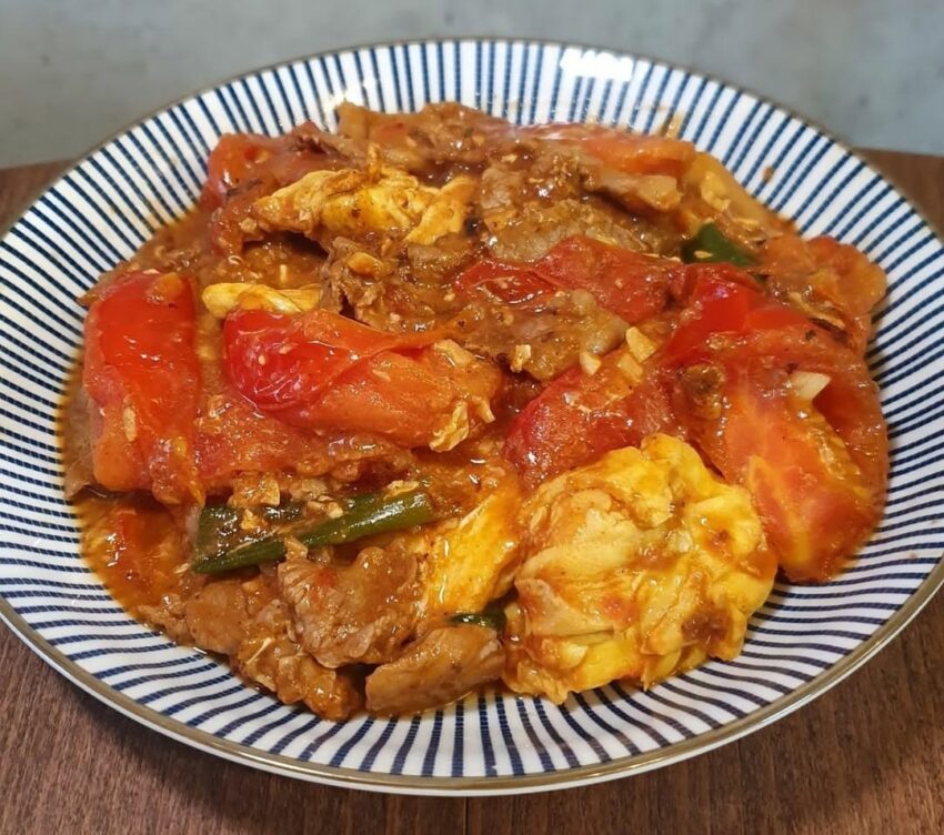 Tomato & Egg And Beef Recipe