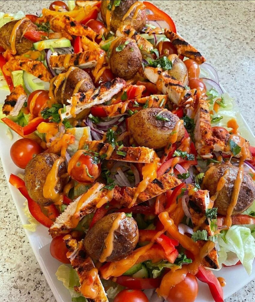 Spicy Chicken & Roast Potato Salad