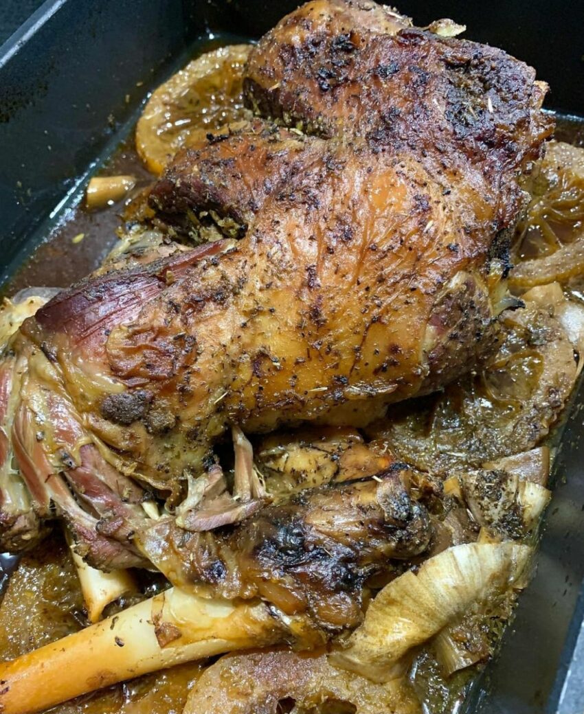 Slow Cooked Greek Lamb