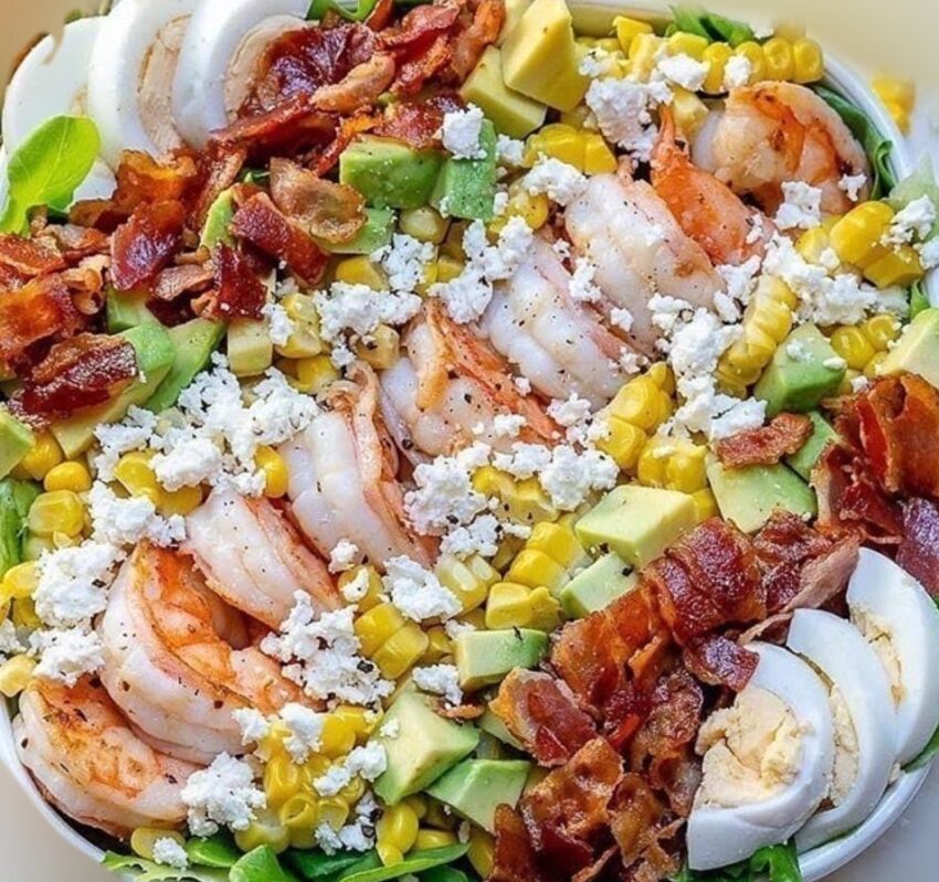Shrimp Cobb salad + Fresh Lemon