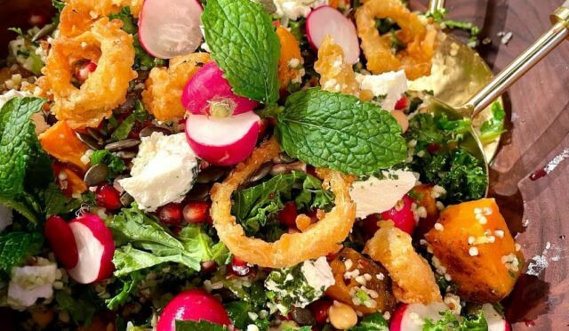Grain Salad with Roast Sweet potato