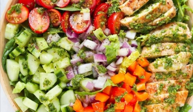 Chimichurri Chicken Chopped Salad