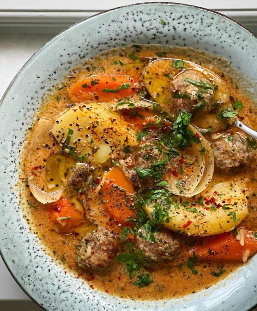 Creamy Meatball Soup