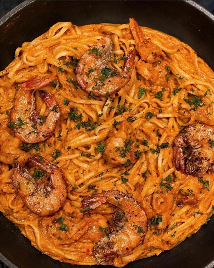 Creamy Chilli & Prawn Pasta