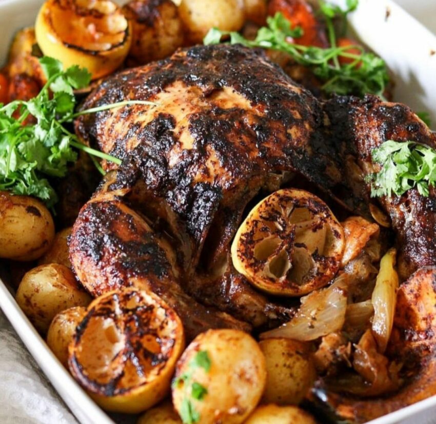Roasted Sumac And Lemon Chicken With Veggies
