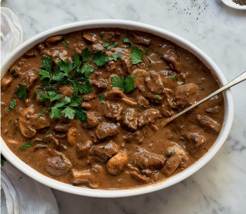 OSTRICH STROGANOFF