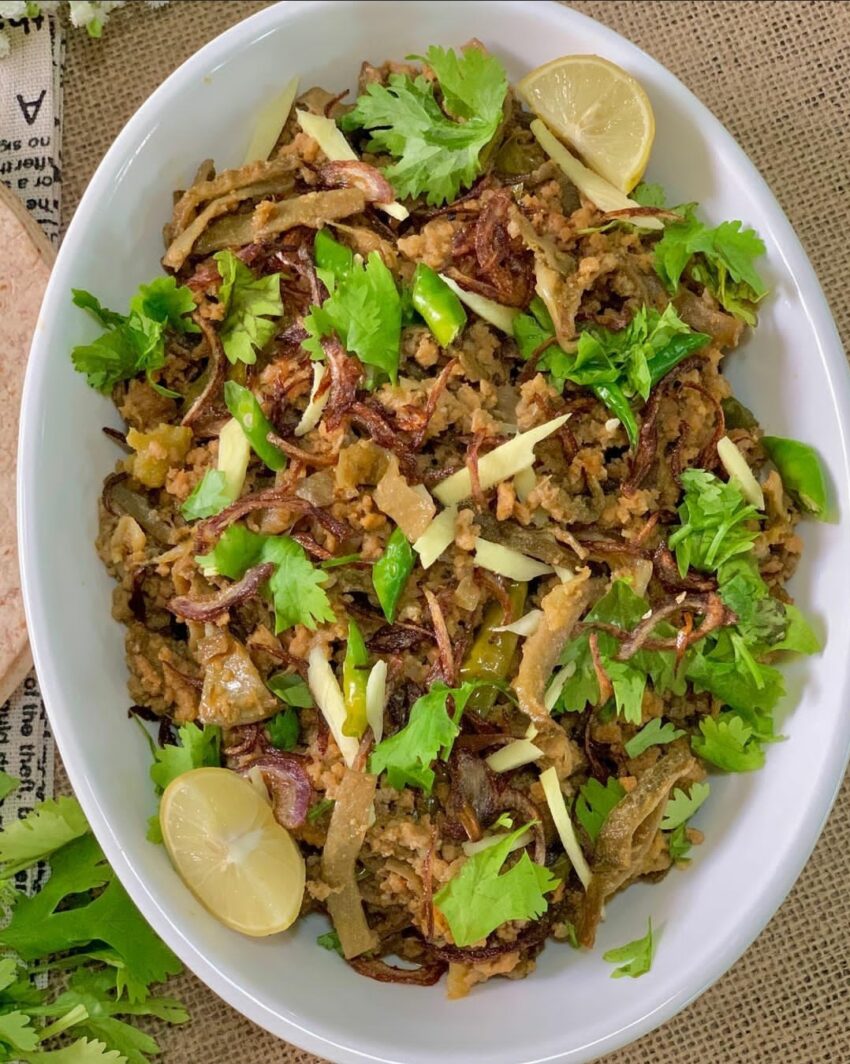 Bitter gourd with Mince
