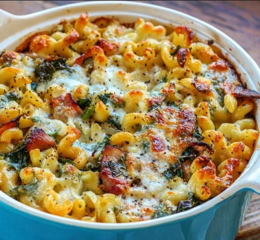 Bacon & Brie Pasta Bake