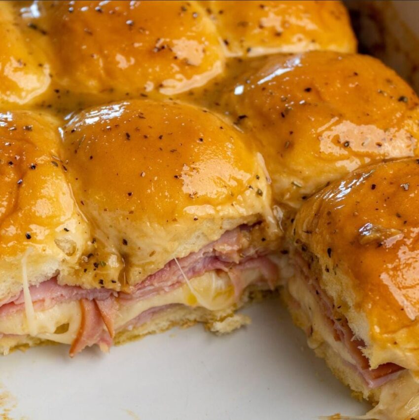 Crock Pot Ham and Cheese Sliders