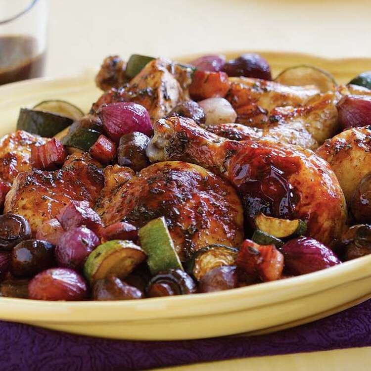 chicken with mushrooms & zucchini