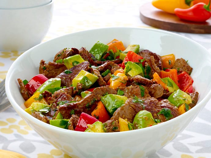 Lemongrass Beef with Avocado