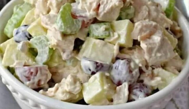Chicken Salad with fruits and Mayonnaise