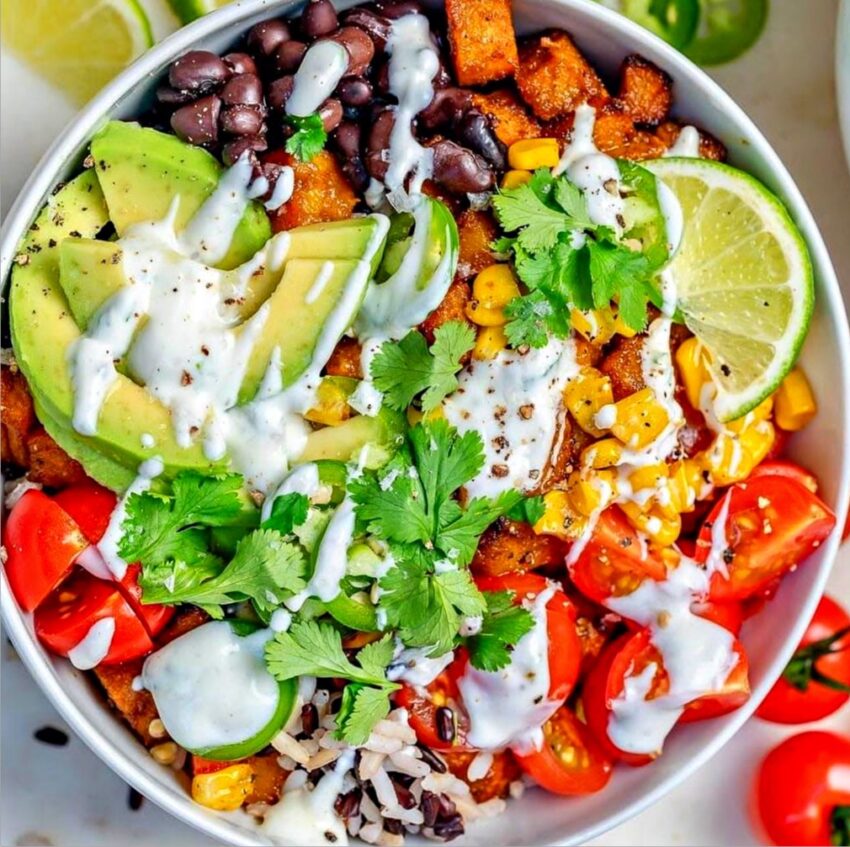 Butternut Squash Burrito Bowl