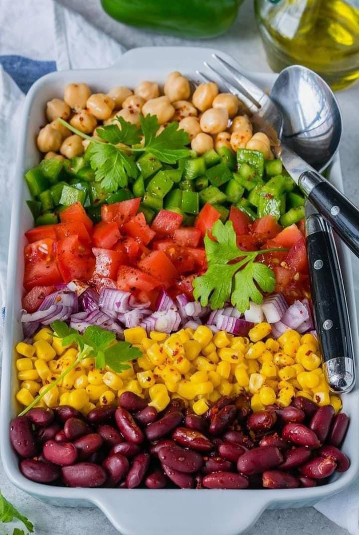 Lemony-Layered Bean Salad