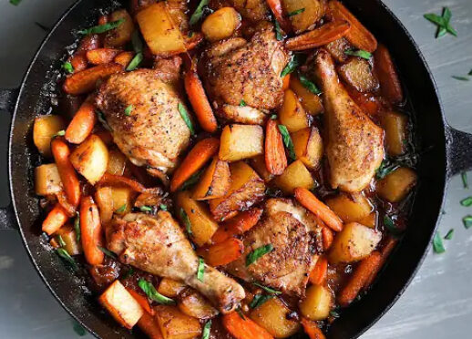One – Pan Honey Garlic Chicken and Veggies Recipe