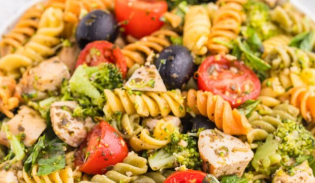 Pesto Chicken Pasta Salad