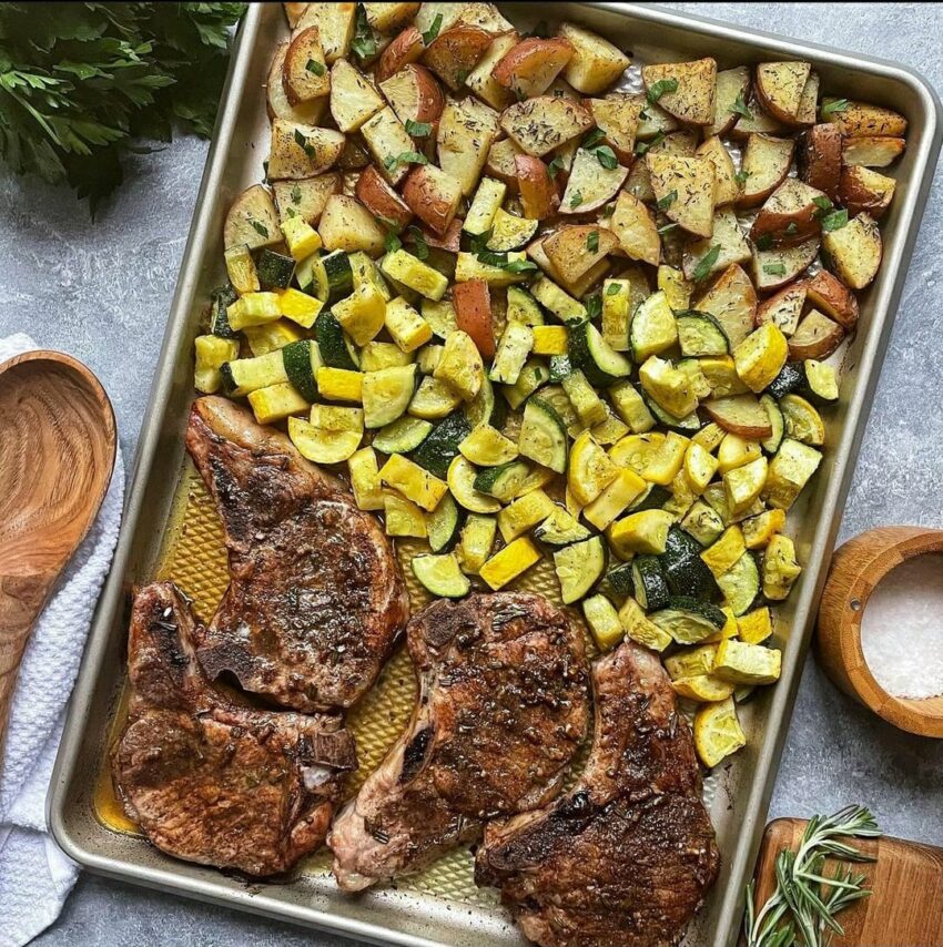 Fancy Bone-In Pork Chop Meal
