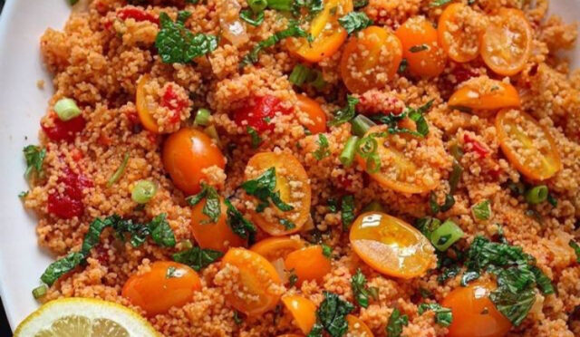 Couscous with Tomatoes and Pomegranate