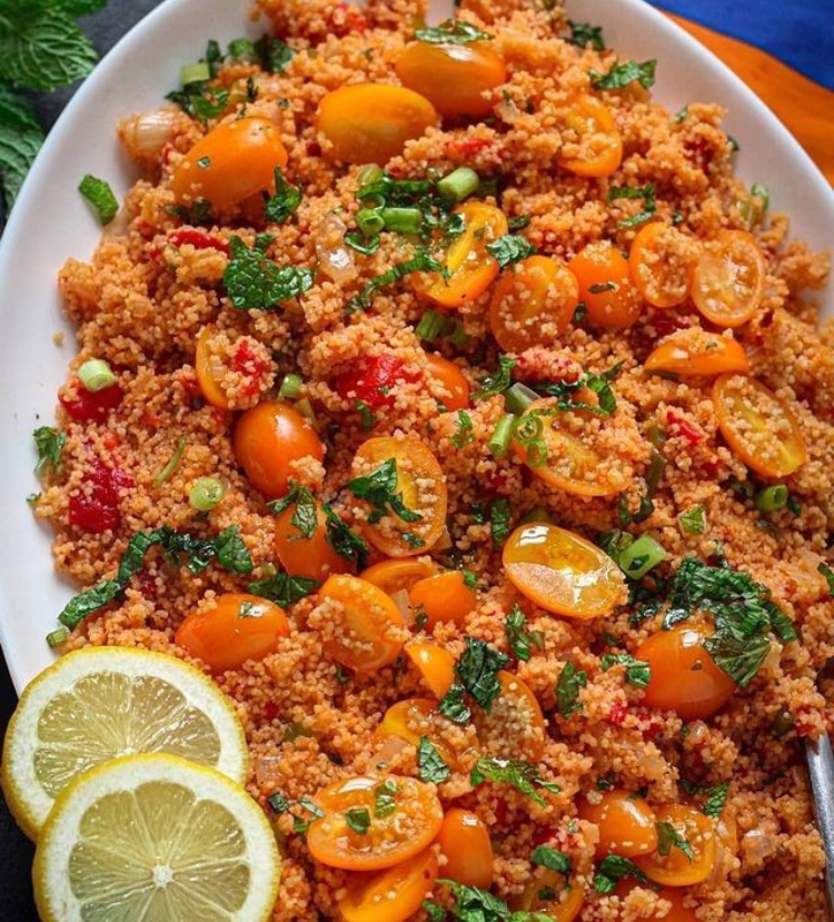 Couscous with Tomatoes and Pomegranate