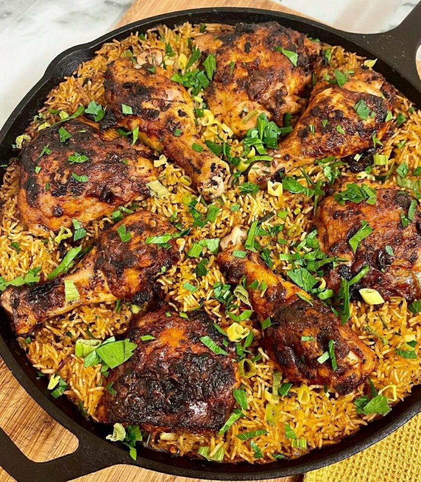 Sticky Baked Chicken And Rice
