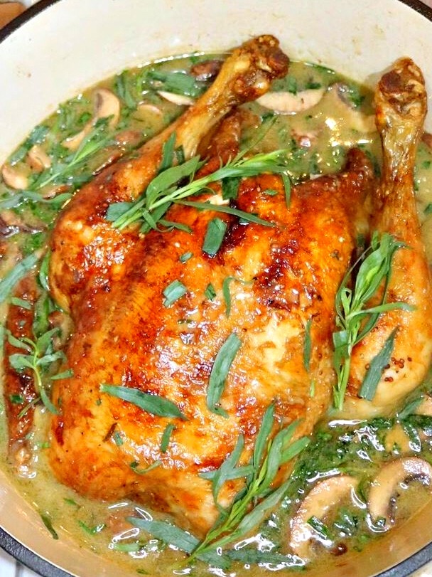 POT ROAST TARRAGON CHICKEN
