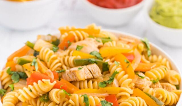 Chicken Fajita Pasta Salad