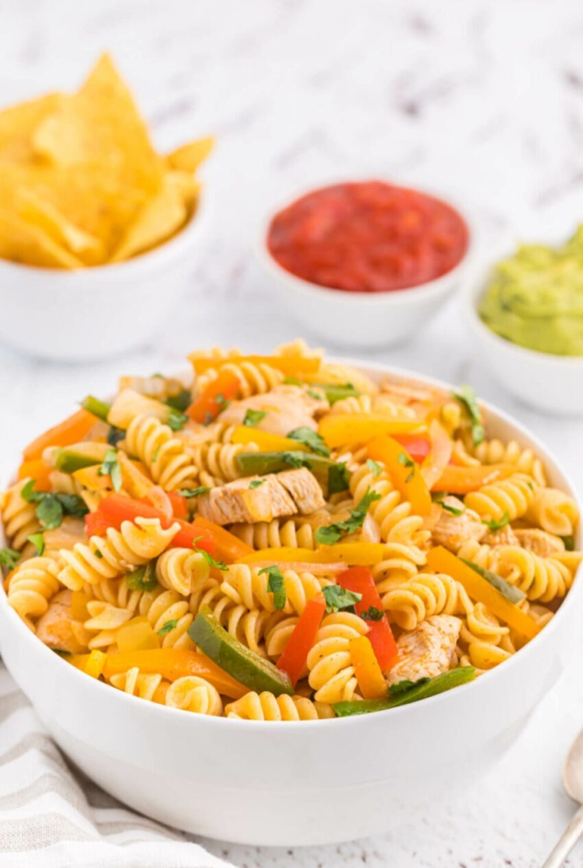 Chicken Fajita Pasta Salad