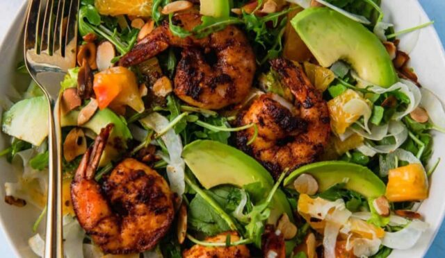 Grilled Shrimp Salad with Citrus and Fennel