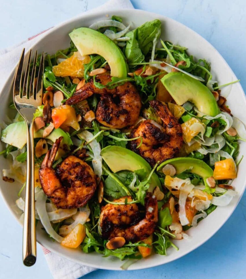 Grilled Shrimp Salad with Citrus and Fennel