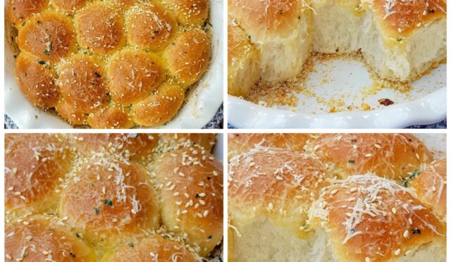 Confit Garlic Butter Bread Rolls