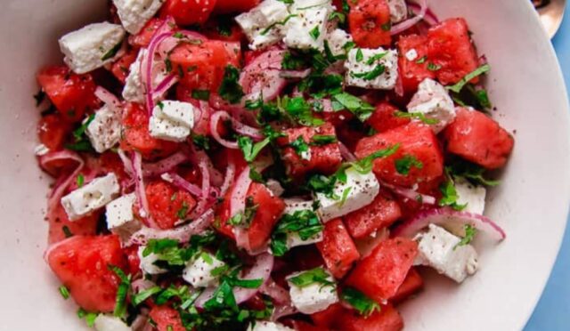 Mediterranean Watermelon Salad