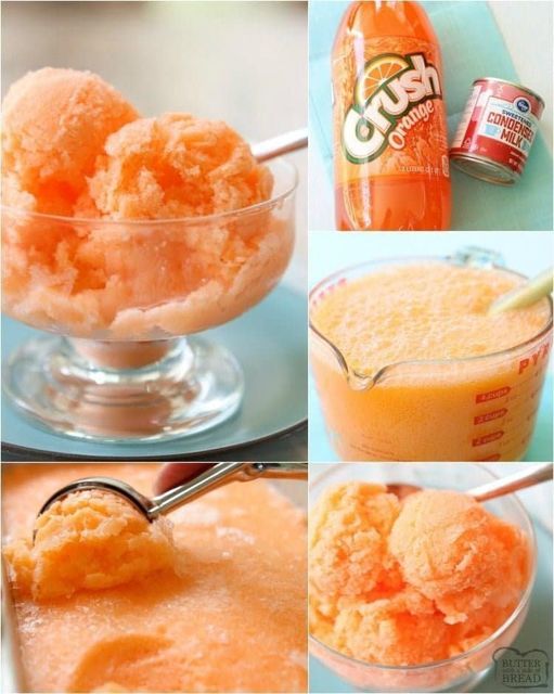 2 Ingredient Orange Sherbert