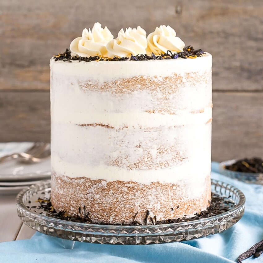 Earl Grey Cake With Vanilla Bean Buttercream