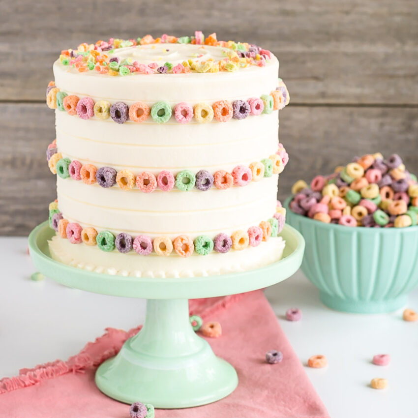 Froot Loops Cake
