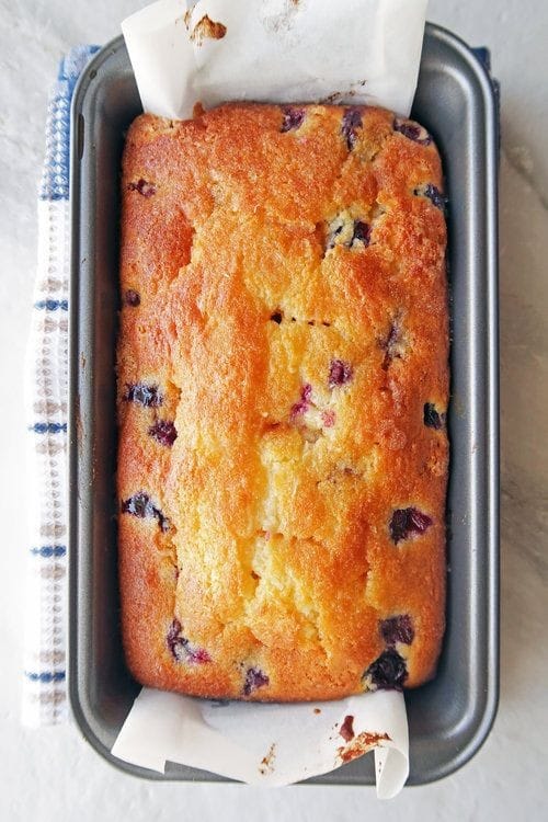 Lemon blueberry bread
