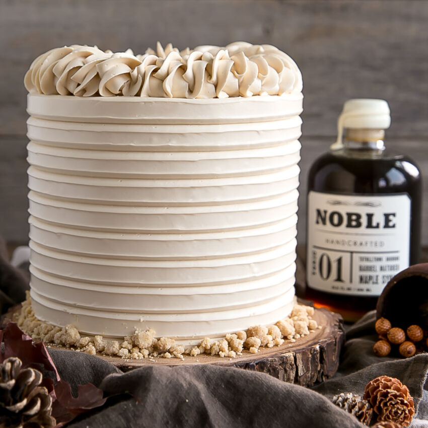 Maple Cake with Maple Streusel
