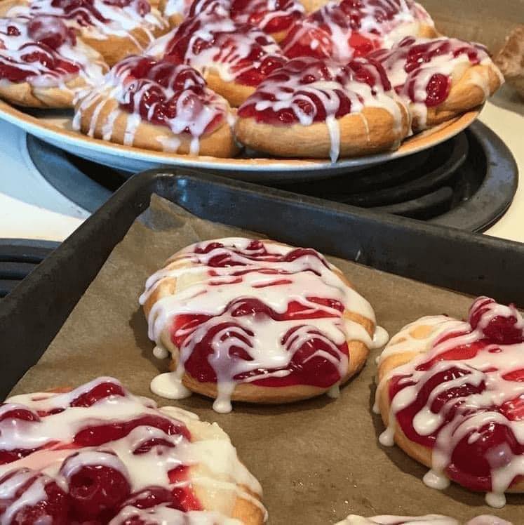 Mini Cherry Cheese Danishes