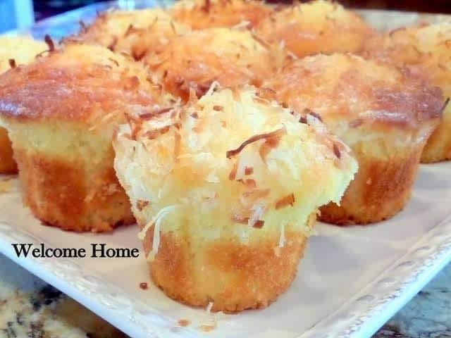 Pina colada muffin