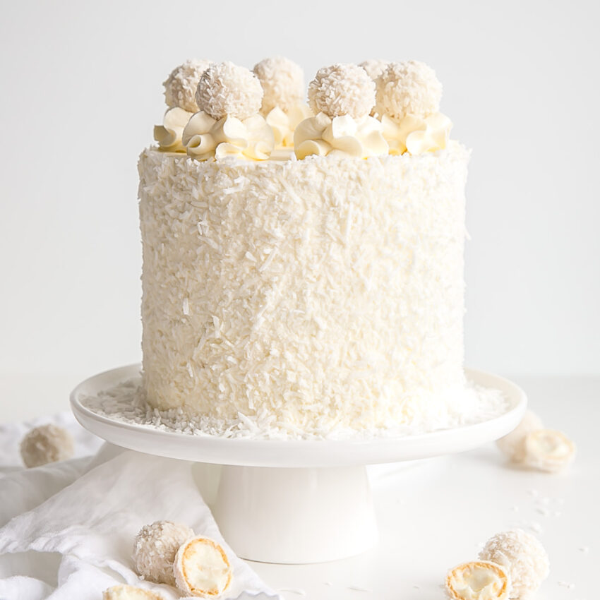 Raffaello Cake (Coconut Almond Cake)
