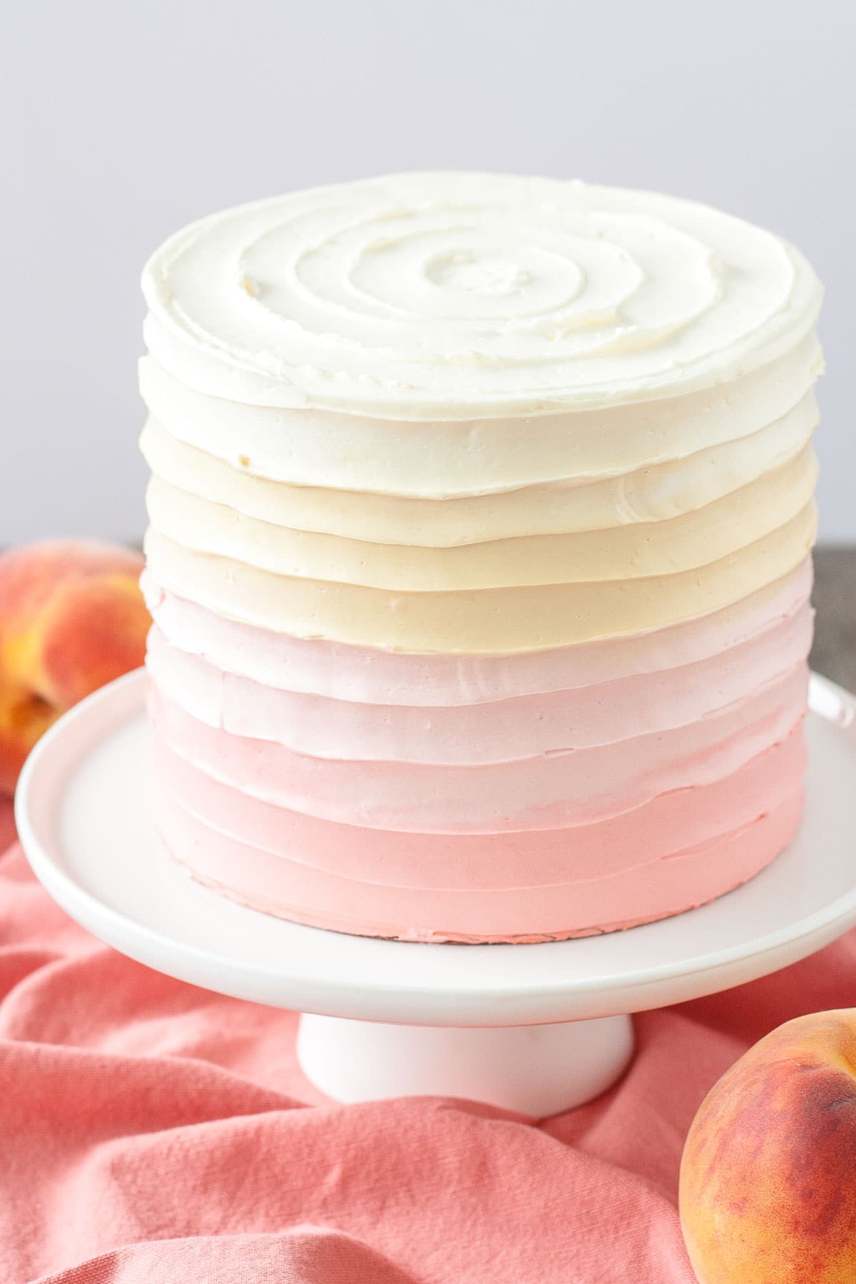 Ombre frosting using a swirl technique.
