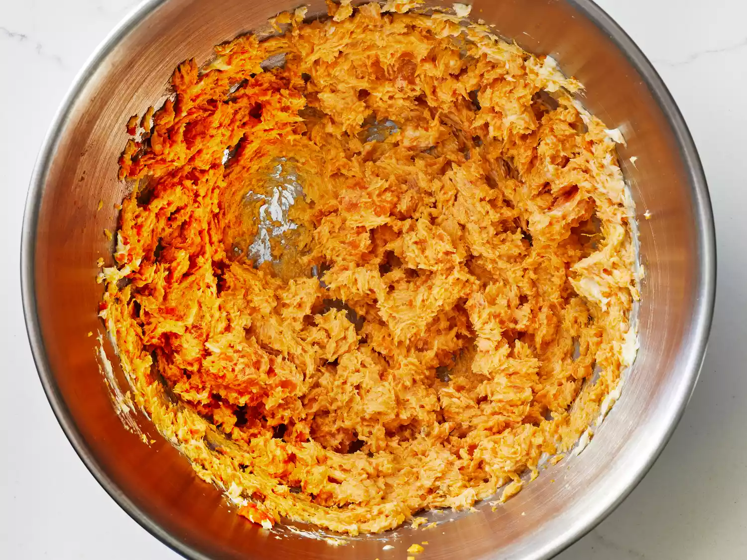 sweet potato and butter beaten until well combined