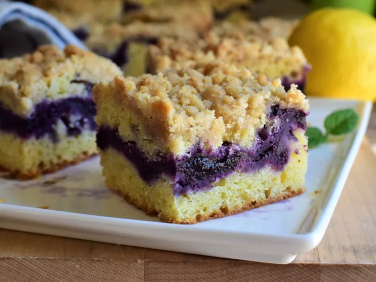 Brighten Your Day With This Lemon Blueberry Crumb Cake