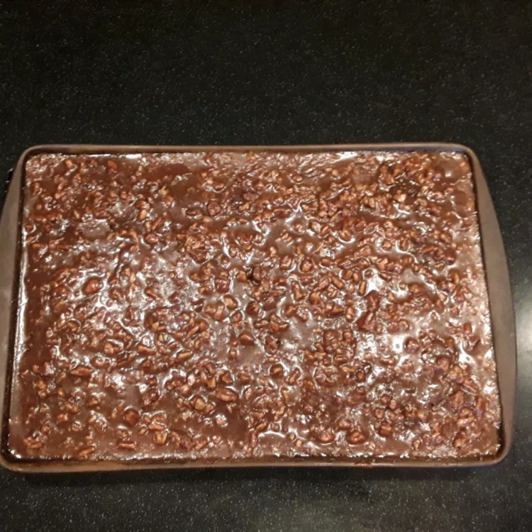 Southern Chocolate Pecan Sheet Cake