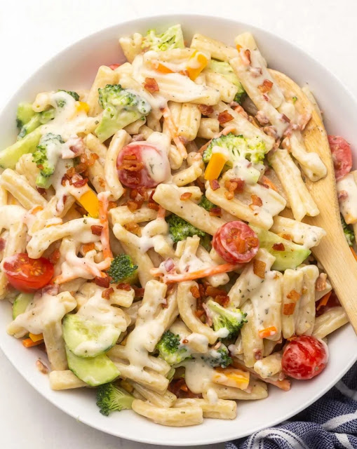 Bacon Ranch Pasta Salad