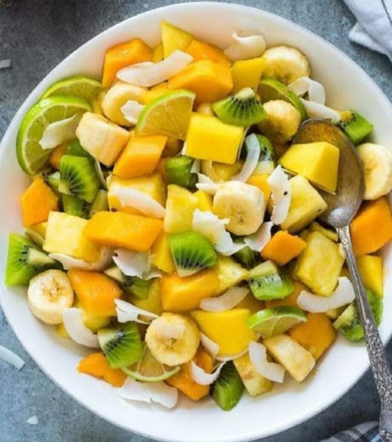 Tropical Fruit Salad with Lime and Coconut